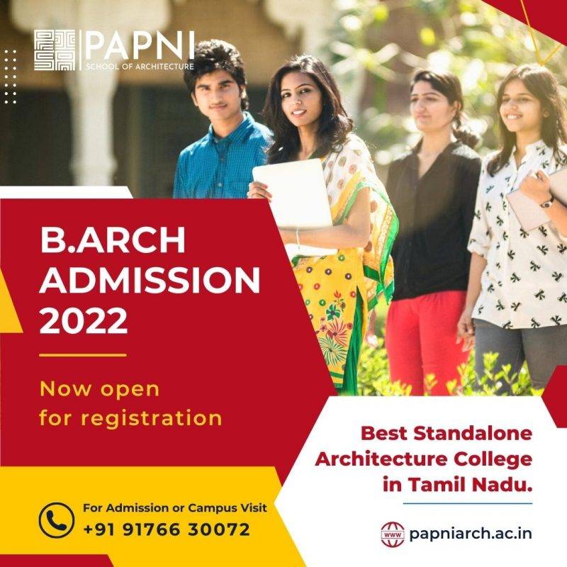 B.Arch Admission 2022 – PISA - Papni School Of Architecture